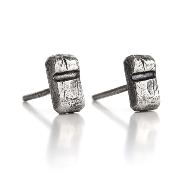 Oblong Sterling Silver Earrings - Eclectiker
