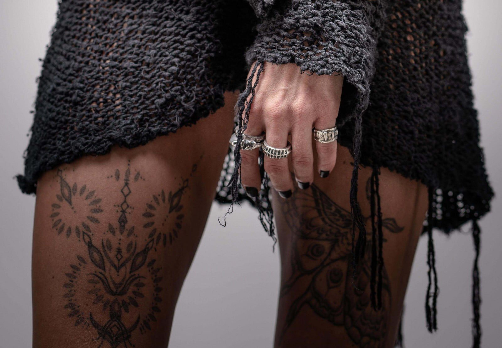 Splinting Silver Pinky Ring